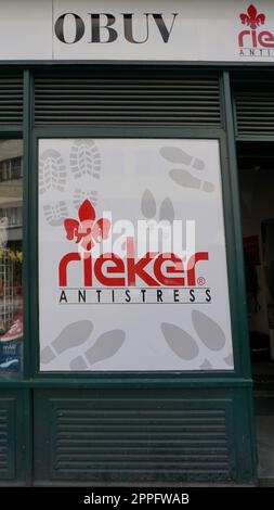 Rieker Store in Prag, Tschechische republik Stockfoto