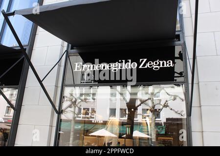 Ermenegildo Zegna Flagship Store in Frankfurt am Main, Deutschland Stockfoto