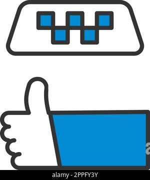 Symbol „Taxi“ Stock Vektor
