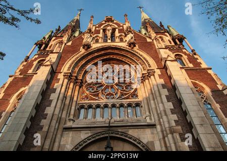 Elisabeths Kirche im neogotischen Stil in Lemberg, Ukraine. Stockfoto