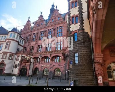 Ratskeller, das Restaurant im Untergeschoss des Rathauses in Frankfurt am Main Stockfoto