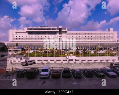 Blick auf den Miami Airport in Miami, Florida, USA Stockfoto