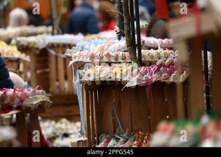 Ostermarkt auf der Freyung in Wien - Ostermarkt auf der Freyung in Wien Stockfoto