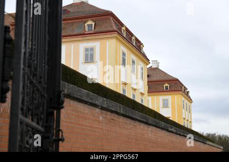 Schloss Hof an der March in NiederÃ¶sterreich - Hofschloss am Marsch in Niederösterreich Stockfoto