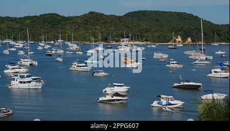 Sai Kung, Hongkong 16. Juli 2020: Yachtclub Stockfoto