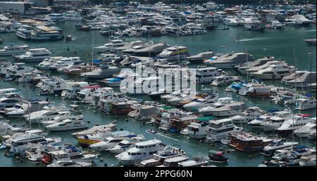 Aberdeen, Hongkong 24. August 2020: Hong Kong Yacht Club Stockfoto