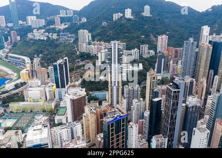 Causeway Bay, Hong Kong 11. Januar 2021: Hong Kong City Stockfoto