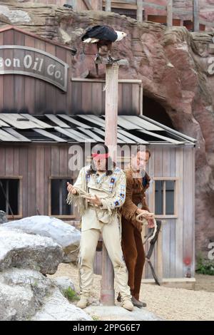 Aktuelle Szenen mit Alexander Klaws,'der Ã–lprinz' Karl-May-Festspiele,am Kalkberg,Bad Segeberg,06.08.2022 Stockfoto