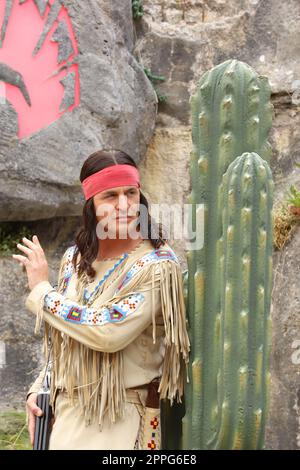 Aktuelle Szenen mit Alexander Klaws,'der Ã–lprinz' Karl-May-Festspiele,am Kalkberg,Bad Segeberg,06.08.2022 Stockfoto