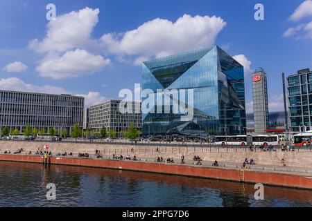 Bürogebäude Cube Berlin Stockfoto