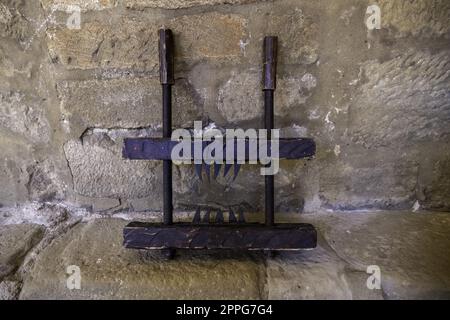 Mittelalterliche Folter Rack Stockfoto