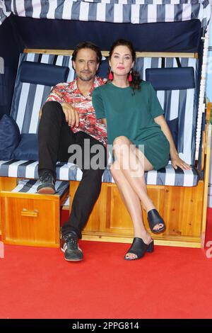 Oliver Mommsen, Katia Fellin, Premiere von Mein Lotta-Leben - Alle Tschaka mit Alpaka in Cinemaxx Dammtor, Hamburg, 14.08.2022 Stockfoto