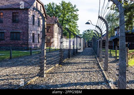 Auschwitz - KZ Birkenau. Oswiecim, Polen, 17. Juli 2022 Stockfoto