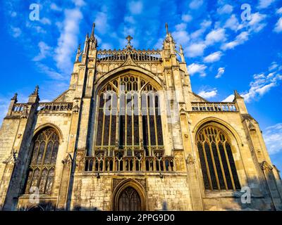 Gloucester Cathedral, formell die Cathedral Church of St. Peter und die Holy and Unvisible Trinity in Gloucester, Gloucestershire, Großbritannien Stockfoto