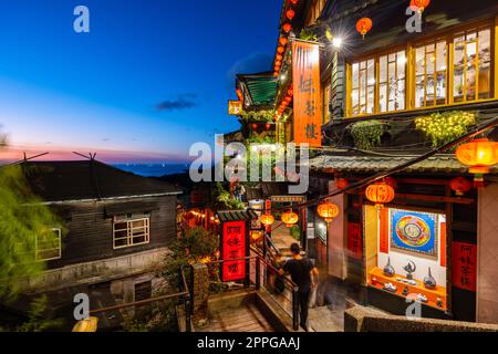 Jiufen, Taiwan, 07. August 2022: Kleines Dorf in jiufen von taiwan Stockfoto