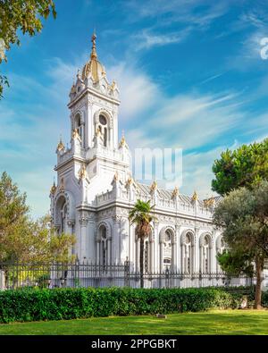 Bulgarischer St. Stephen Church oder Sveti Stefan Kilisesi, eine bulgarisch-orthodoxe Kirche im Balat-Viertel, Istanbul, Türkei Stockfoto