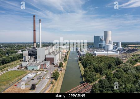 Kohlekraftwerk, Datteln / Deutschland Stockfoto