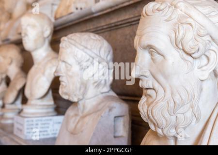 Perspektive der Innensammlung des Vatikanischen Museums Stockfoto