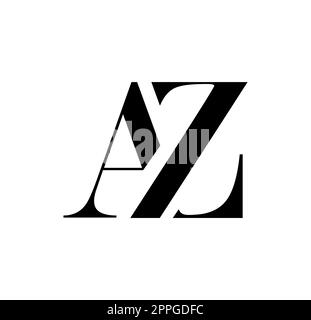 Monogramm-Logo Vektorangabe AZ Stock Vektor