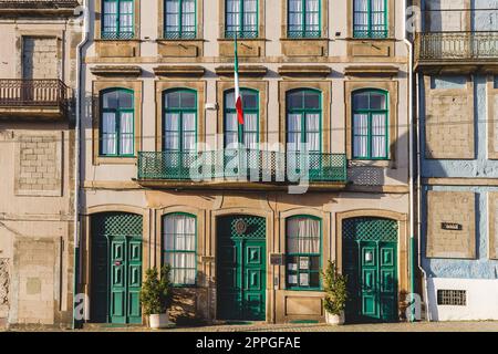 Italienische Botschaft in Porto, Portugal Stockfoto