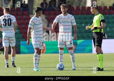 Libero Liberati Stadium, Terni, Italien, 23. April 2023, Francis Tanner Tessmann
Mikael Ellertesson
 (Venedig) während Ternana Calcio gegen Venezi Stockfoto
