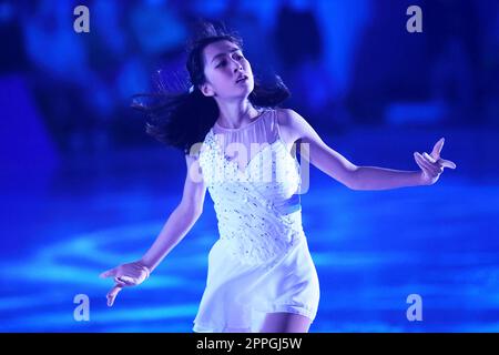 Kinoshita Academy Kyoto Ice Arena, Kyoto, Japan. 22. April 2023. Ikura Kushida, 22. APRIL 2023 - Figure Skating : BLOOM on ICE 2023 in Kinoshita Academy Kyoto Ice Arena, Kyoto, Japan. Kredit: Naoki Nishimura/AFLO SPORT/Alamy Live News Stockfoto