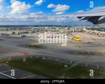 Blick auf den Miami Airport in Miami, Florida, USA Stockfoto