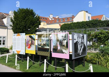 La Gacilly-Baden Fotofestival in Baden bei Wien, Niederösterreich Stockfoto