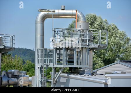 Haidach Gasspeicheranlage in StraÃŸwalchen (Salzburg, Österreich) Stockfoto