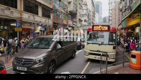 Prince Edward, Hongkong, 22. April 2021: Hong Kong City Stockfoto