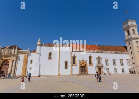 Patio das Escolas der Universität Coimbra Stockfoto