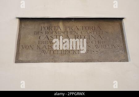 Porta Praetoria in Regensburg Stockfoto