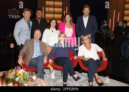 Micky Beisenherz, Sven Ploeger, Daniel Aminati, Ronja Forcher, Susan Link, Dr. Mittel- Sheila Christiane de Liz, Lars Klingbeil, Diana Koerner, Koelner Treff (ca. 644), WDR Studio BS2, Köln, 09.09.2022 Stockfoto