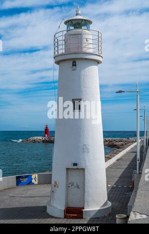 Leuchtturm in Porto Maurizio Stockfoto