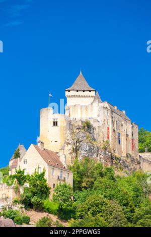 Chateau de Castelnaud, Dordogne, Aquitaine, Frankreich Stockfoto