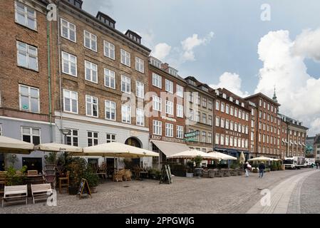 Typische Häuser in Kopenhagen, Dänemark Stockfoto