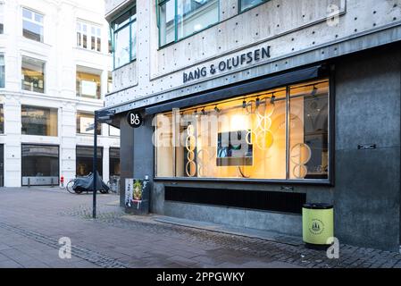 Bang & Olufsen Markenshop in Kopenhagen, Dänemark Stockfoto