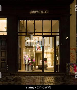 Jimmy Choo Markengeschäft in Kopenhagen, Dänemark Stockfoto