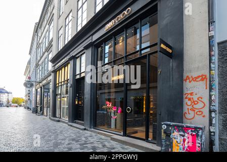 Jimmy Choo Markengeschäft in Kopenhagen, Dänemark Stockfoto