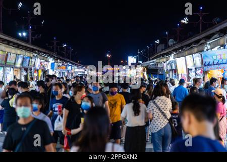 Hualien, Taiwan, 14. August 2022: Dongdamen Nachtmarkt in Hualien von Taiwan Stockfoto