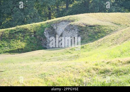 Schloss Visingsborg in Schweden auf der Insel VisingsÃ¶ im See VÃ¤tterm. Ruiniert Stockfoto