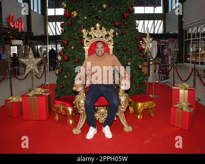 Brasilianischer Kult-Fussballer Ailton am 03.12.2022 in Magdeburg Stockfoto