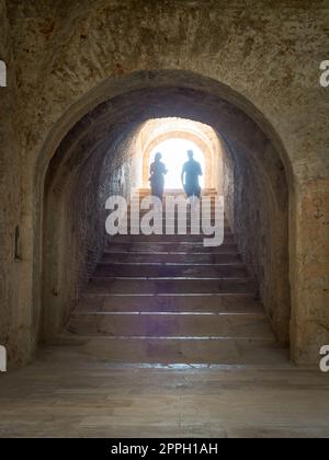 Gewölbe in der Festung St. Nikolaus in Sibenik, Kroatien Stockfoto