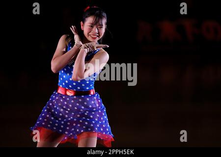 Kinoshita Academy Kyoto Ice Arena, Kyoto, Japan. 22. April 2023. Ayumi Shibayama, 22. APRIL 2023 - Figure Skating : BLOOM on ICE 2023 in Kinoshita Academy Kyoto Ice Arena, Kyoto, Japan. Kredit: Naoki Nishimura/AFLO SPORT/Alamy Live News Stockfoto