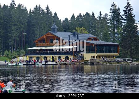 Europa, Deutschland, Bayern, Niederbayern, Bayerischer Wald, Landkreis Regen, groÃŸer Arbersee, Arberseehaus Stockfoto