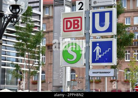 Nürnberger Altstadt Bahnhof Stockfoto