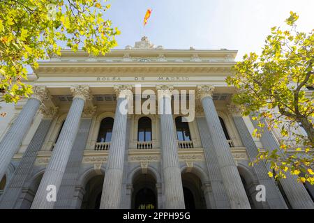 Das Börsengebäude in Madrid, Spanien Stockfoto