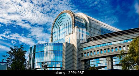 Gebäude des Europäischen Parlaments in Brüssel, Belgien Stockfoto
