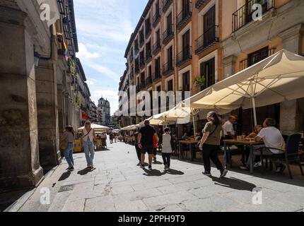 Calle de Toledo Straße in Madrid, Spanien Stockfoto