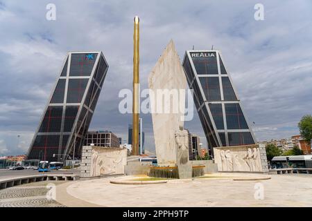 Denkmal des JosÃ Calvo Sotelo in Madrid, Spanien Stockfoto